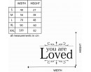 You Are Loved Quotes Wall Decal Family Vinyl Art Stickers